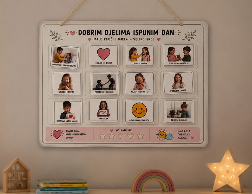 Tablica dobrih djela za djecu