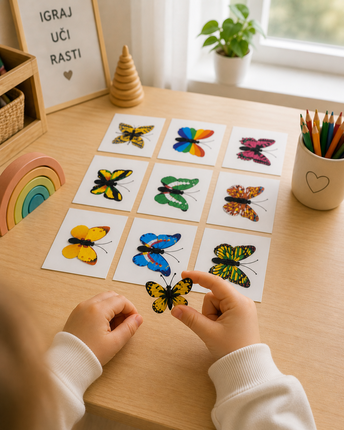 Leptiri – učenje boja kroz igru 🦋🌈