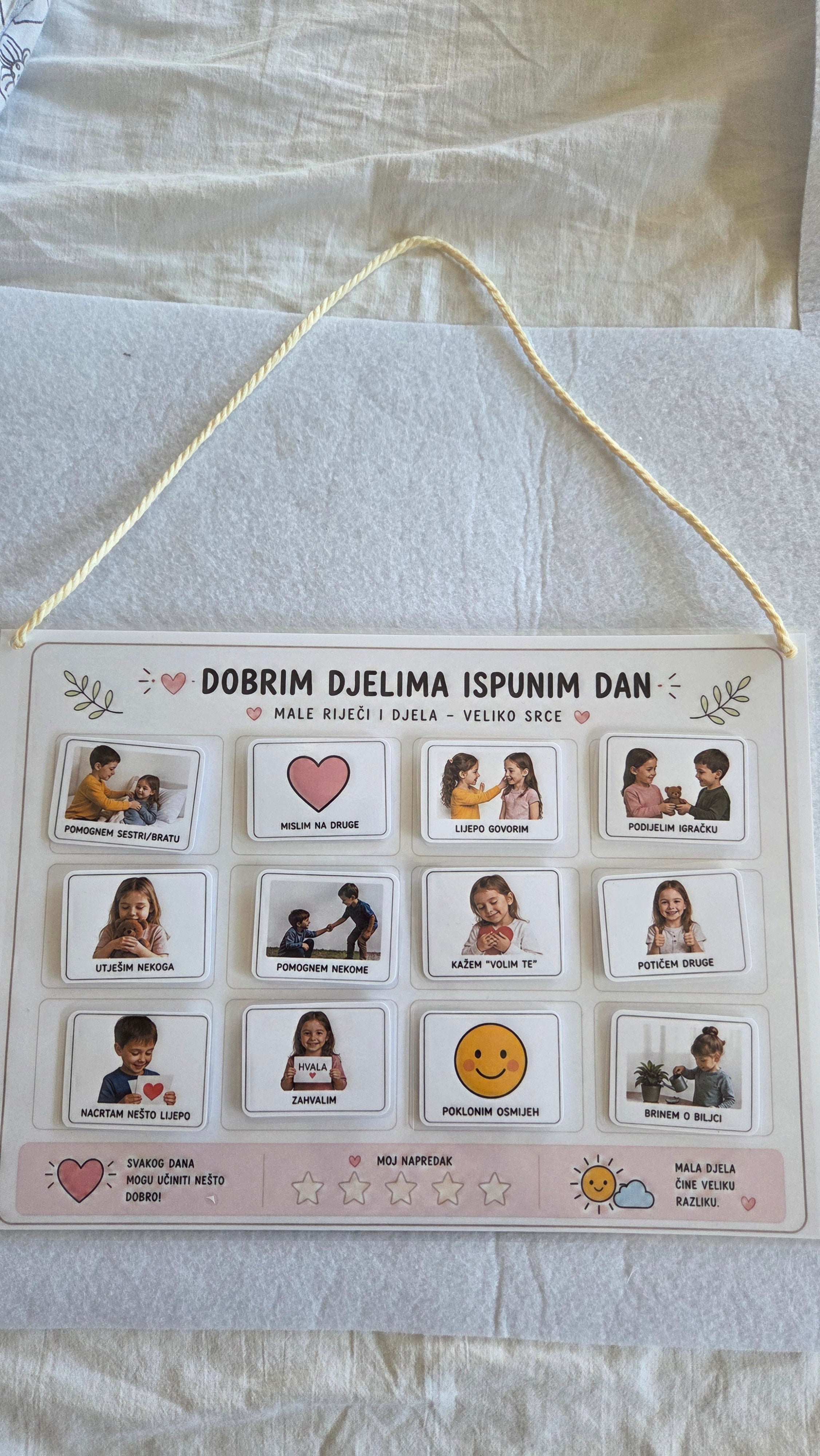 Tablica dobrih djela za djecu