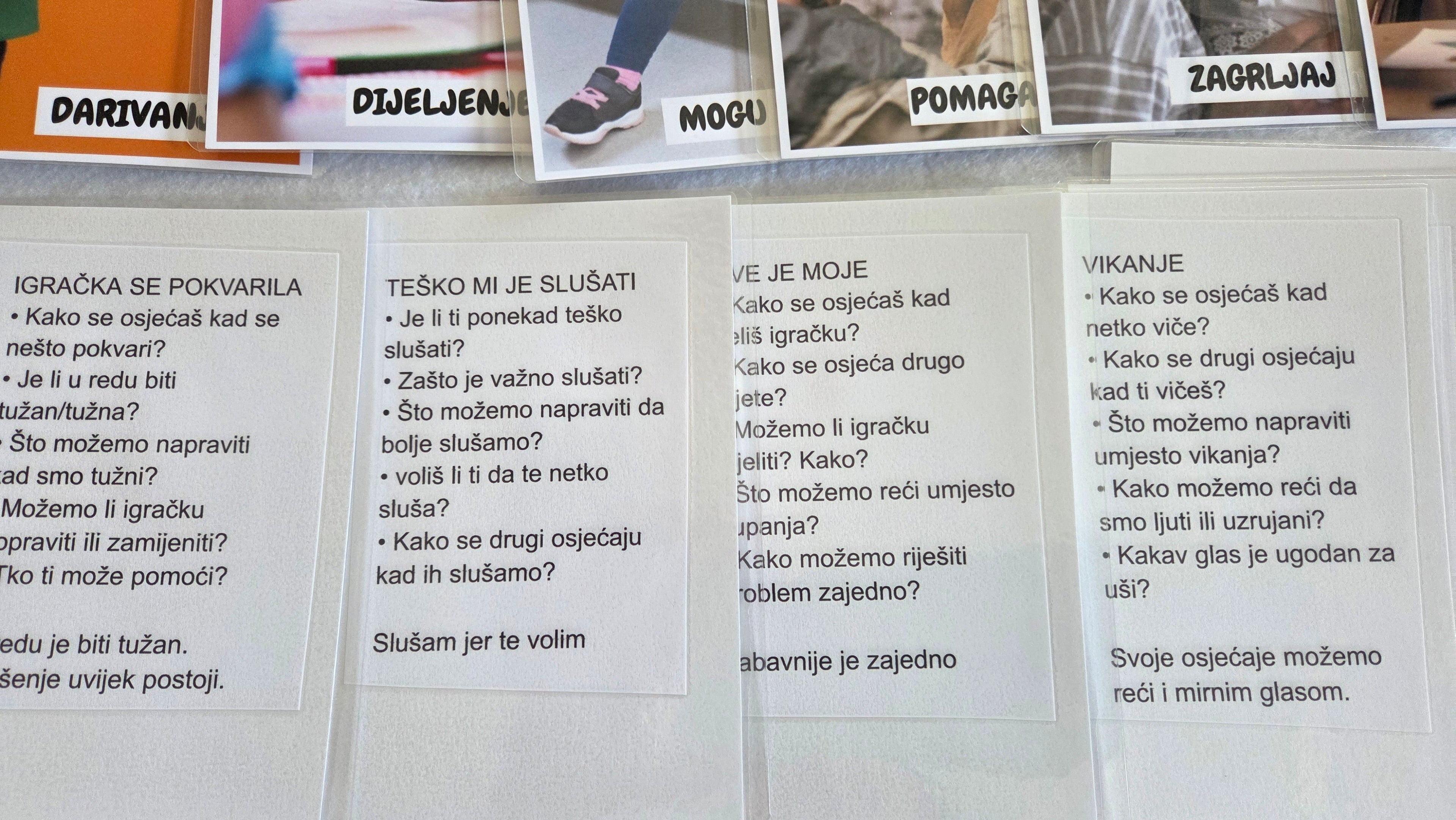 Kartice za razgovor o osjećajima II